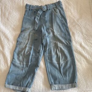 Free People Blue painter pull on Jeans